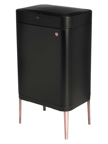 Berlinger Haus Sensor-afvalemmer zwart/roségoudkleurig - 60 l