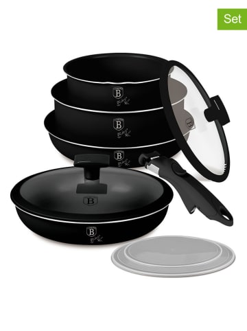 Berlinger Haus 9tlg. Kochgeschirr-Set "Matte Black Collection" in Schwarz