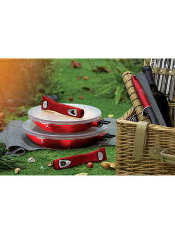 Berlinger Haus 3-delige set: braadpannen "Metallic Line" rood