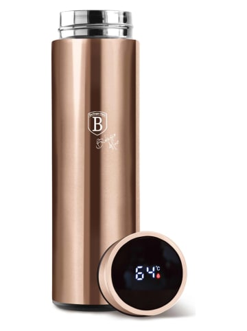 Berlinger Haus Led-drinkfles ''Metallic Line'' roségoudkleurig - 500 ml