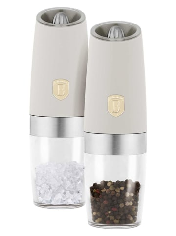 Berlinger Haus 2-delige set: zout- en peperstrooier ''Gravity - Sahara Collection'' crème