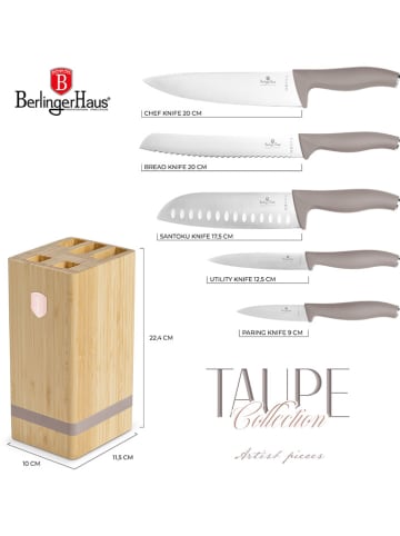 Berlinger Haus 6tlg. Küchenmesser-Set in Hellbraun