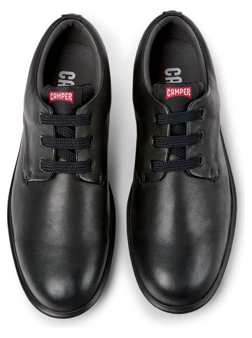 Camper Leren veterschoenen zwart