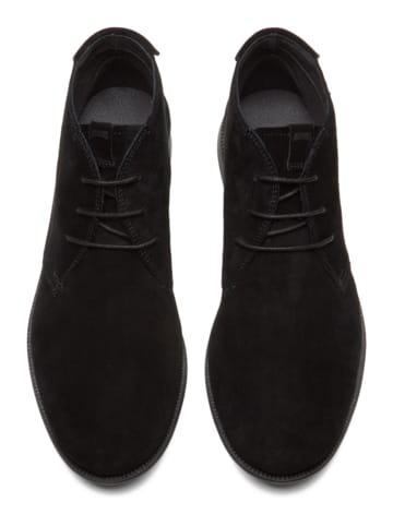 Camper Leder-Schnürschuhe "Afelpado" in Schwarz