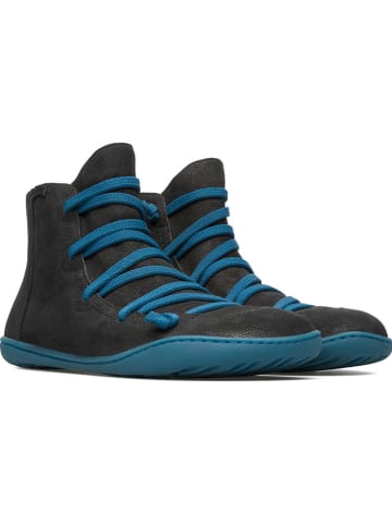 Camper Leder-Boots in Schwarz