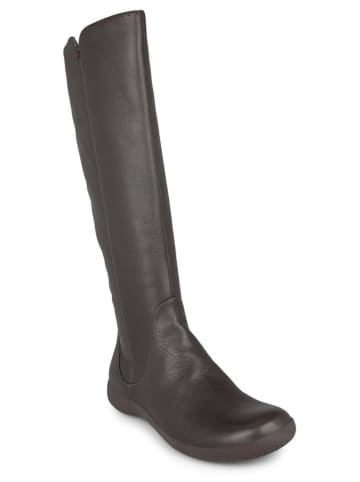 Camper Leder-Stiefel in Schwarz