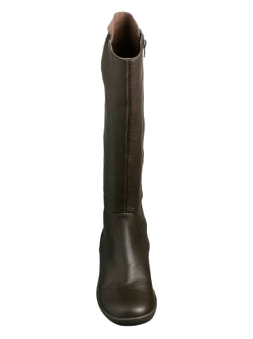 Camper Leder-Stiefel in Schwarz