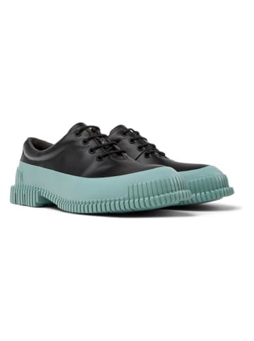 Camper Leren veterschoenen "Pix" zwart/turquoise