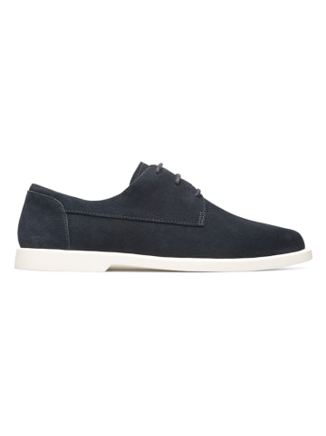 Camper Leren veterschoenen donkerblauw