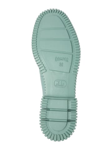 Camper Leren veterschoenen zwart/turquoise