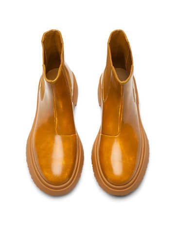 Camper Leder-Chelsea-Boots in Hellbraun