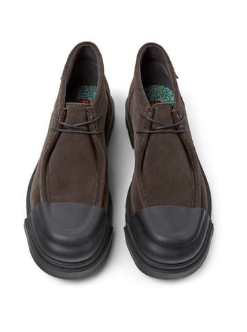 Camper Leren veterschoenen donkerbruin