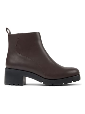 Camper Leder-Ankle-Boots in Braun