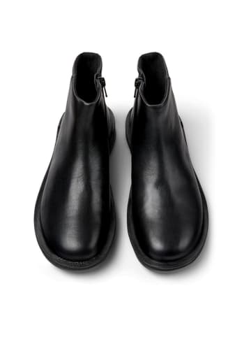 Camper Leren enkelboots zwart