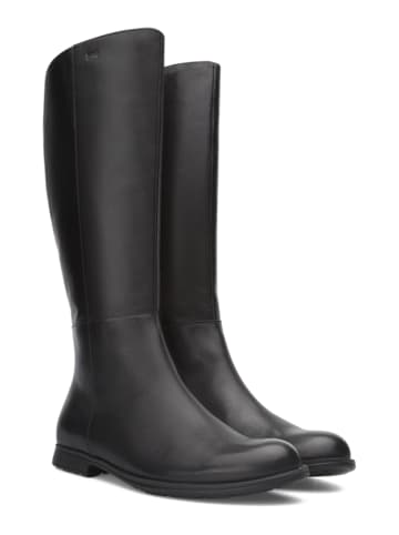 Camper Leder-Stiefel "Llump" in Schwarz