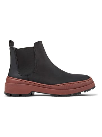 Camper Leder-Chelsea-Boots in Schwarz/ Hellbraun