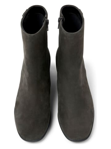 Camper Skórzane botki w kolorze khaki