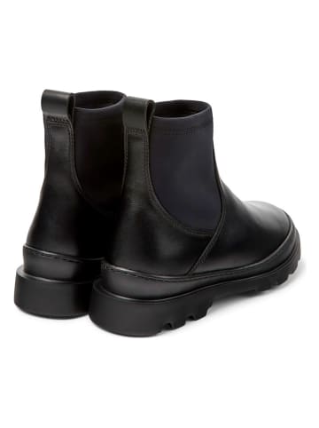 Camper Skórzane botki w kolorze czarnym