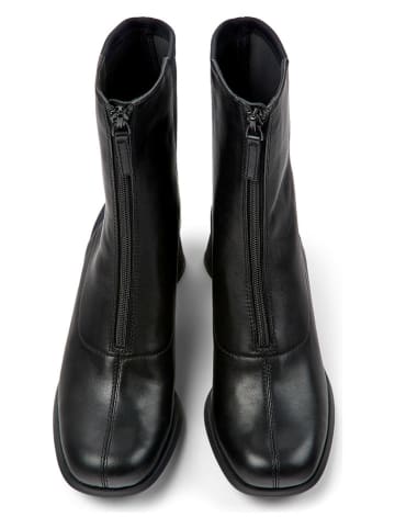Camper Leder-Stiefeletten in Schwarz/ Khaki