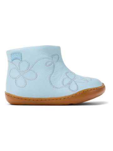 Camper Leren enkelboots lichtblauw