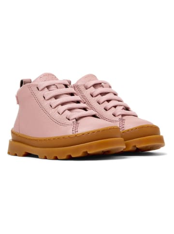 Camper Leder-Ankle-Boots in Rosa