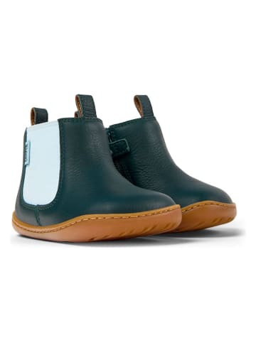 Camper Leren boots groen/lichtblauw