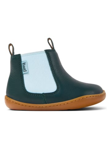Camper Leren boots groen/lichtblauw
