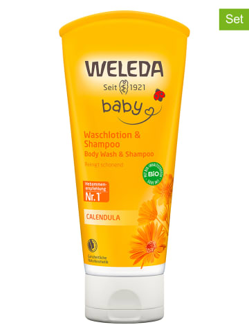 Weleda 2er-Set: 2in1 Duschgel und Shampoo "Calendula", je 200 ml
