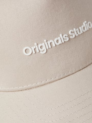 Jack & Jones Czapka w kolorze kremowym
