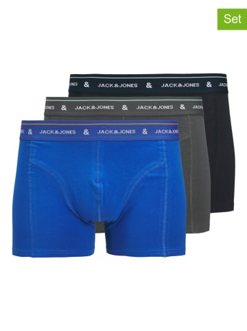 Jack & Jones 3-delige set: boxershorts zwart/blauw/antraciet