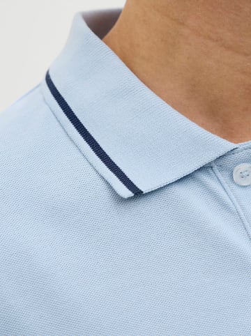Jack & Jones Koszulka polo w kolorze błękitnym