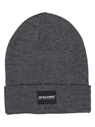 Jack & Jones 2tlg. Set: Beanie und Handschuhe in Grau