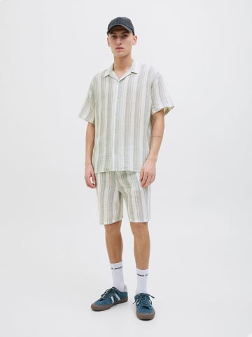 Jack & Jones Blouse "Easter" wit/lichtblauw