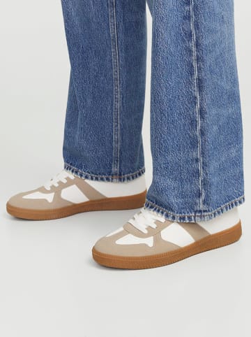 Jack & Jones Sneakersy w kolorze beżowo-białym