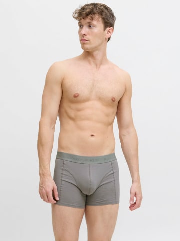 Jack & Jones 3er-Set: Boxershorts "Jacordinary" in Grau/ Braun/ Rot