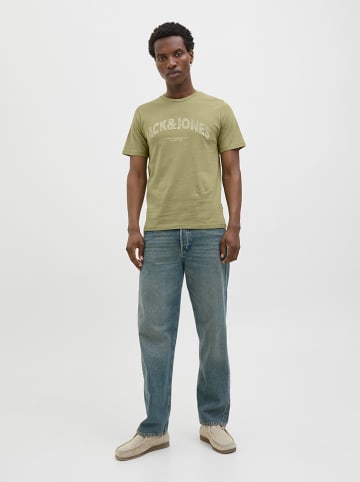 Jack & Jones Koszulka "Almeria" w kolorze zielonym
