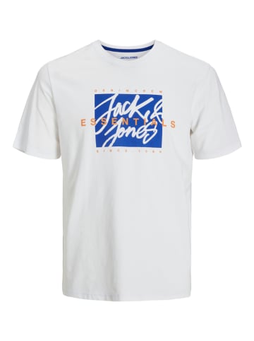 Jack & Jones 2er-Set: Shirt in Weiß/ Dunkelblau