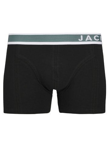 Jack & Jones Bokserki (3 pary) "Jaceaston" w kolorze czarno-niebiesko-oliwkowym