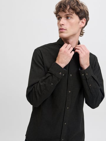 Jack & Jones Blouse - regular fit - donkergroen