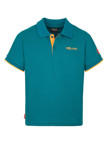 Trollkids Funktionspoloshirt "Bergen" in Blau
