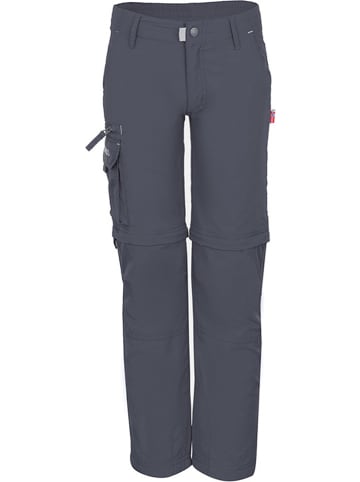 Trollkids Zipp-Off-Trekkinghose "Oppland" - Slim fit - in Anthrazit