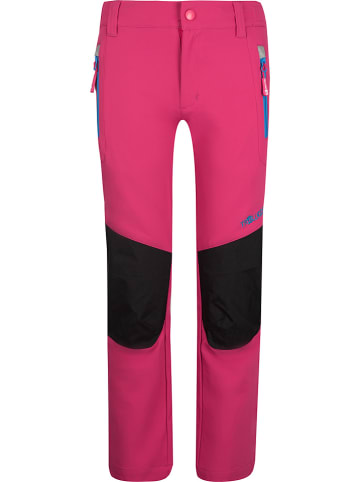 Trollkids Softshellbroek  "Lysefjord" roze/blauw