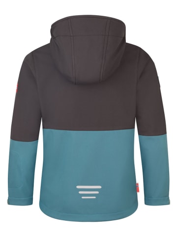 Trollkids Softshelljacke "Skjorta" in Blau/ Schwarz