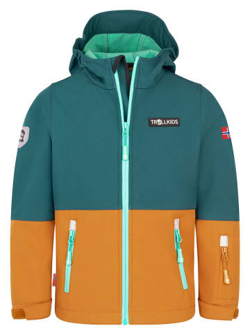 Trollkids Softshelljacke "Skjorta" in Türkis