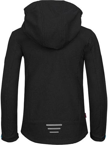 Trollkids Softshelljas "Oslofjord" zwart/turquoise