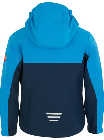 Trollkids Softshelljas "Kristiansand" blauw/donkerblauw
