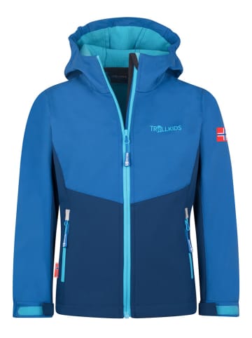 Trollkids Softshelljas "Kristiansand" blauw