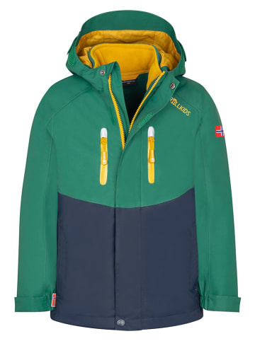 Trollkids 3-in-1 regenjas "Bryggen" groen