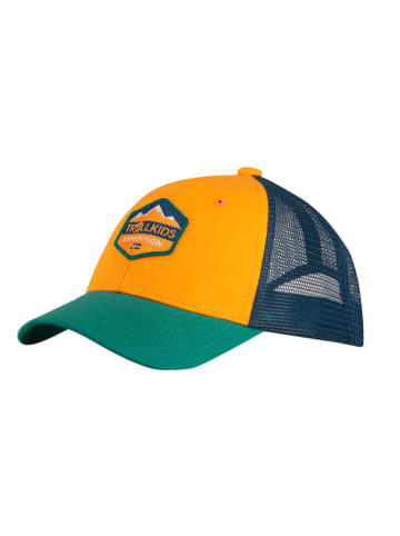 Trollkids Cap "Femud" in Orange/ Blau/ Grün