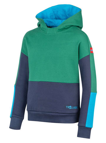 Trollkids Hoodie "Rondane" in Grün